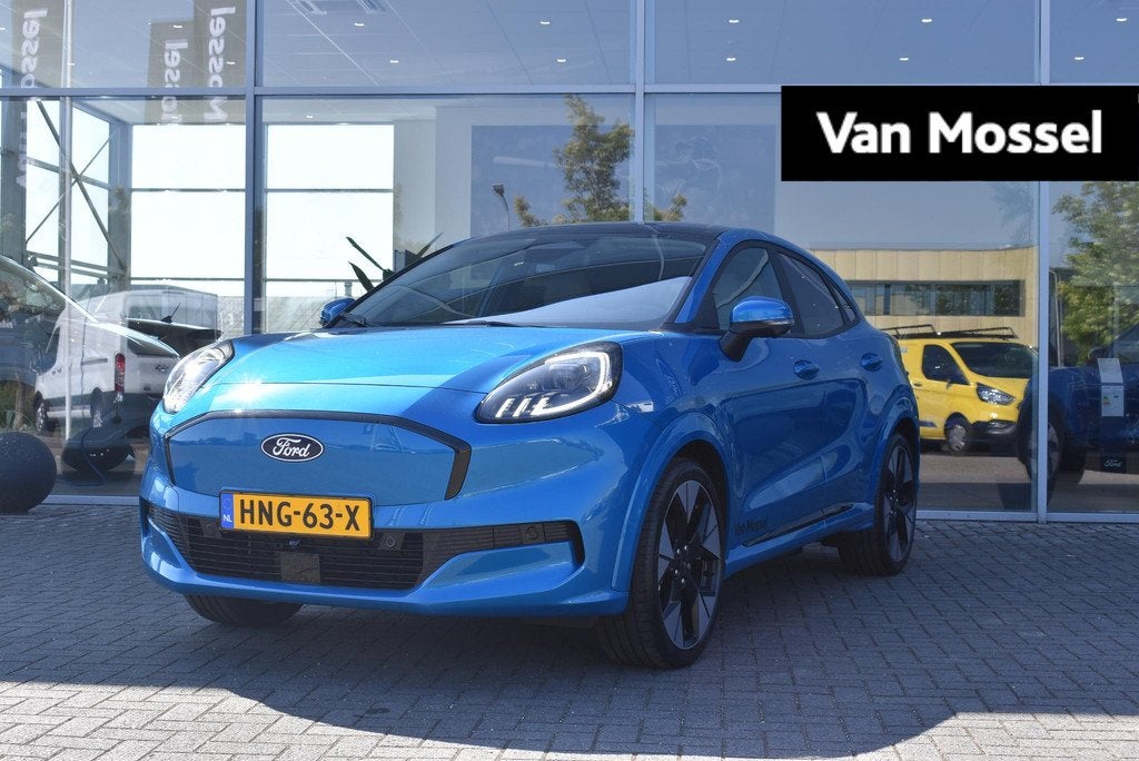 Ford Puma Gen-E Premium 44 kWh | Demo | Digital Aqua Blue |, Stof, 750 kg, 23 min, Blauw