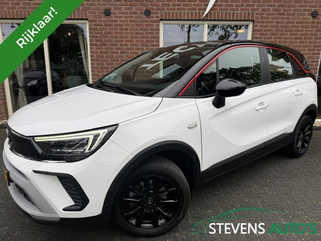 Opel Crossland 1.2 Turbo GS Line STOEL&STUUR VERWARMING / NA, 21 km/l, Gebruikt, 1199 cc, Wit