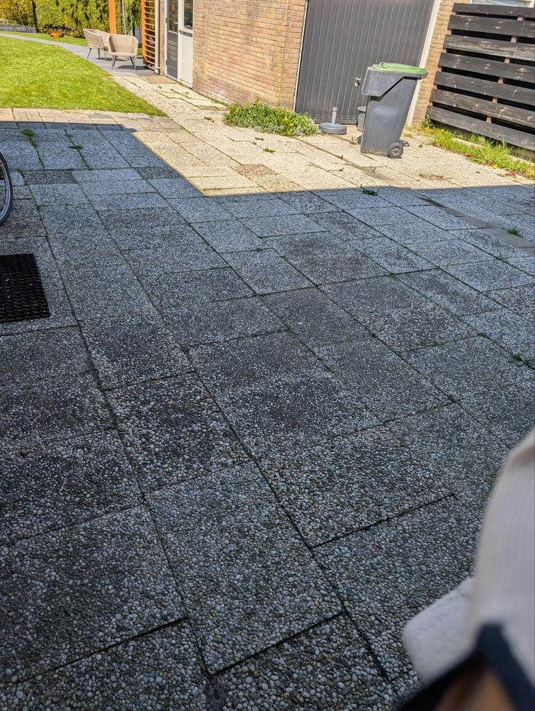 Gratis afhalen grindtegels, terrastegels, Tuin en Terras, Tegels en Klinkers, Ophalen, Gebruikt, Beton, Terrastegels