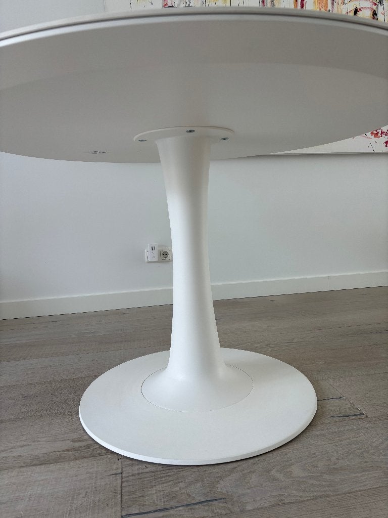 Leolux ronde eetkamertafel, Ophalen, Overige materialen, Modern design, Gebruikt
