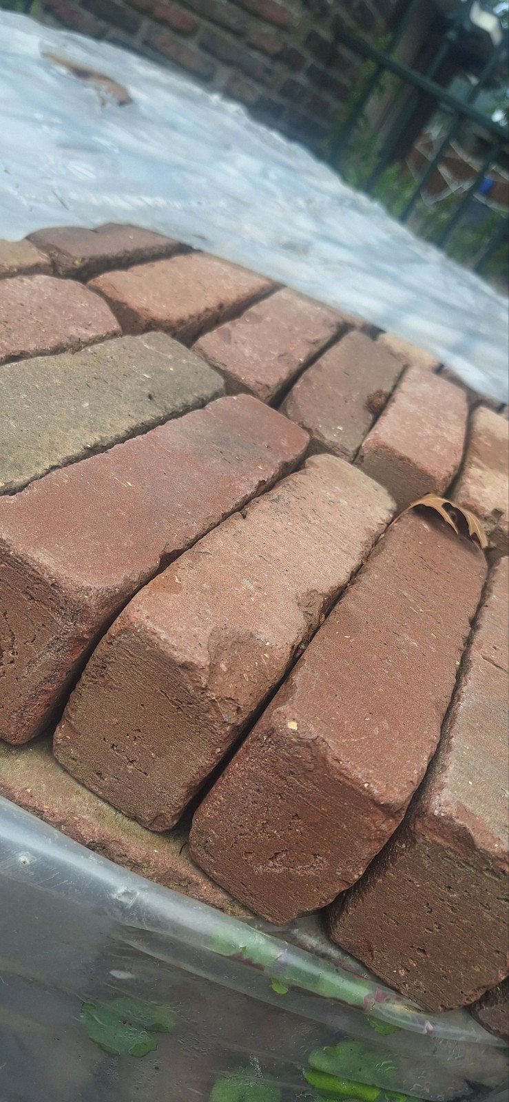 Gebakken hardsteen 30 m2 ( €65 per m2 ), Tuin en Terras, Ophalen of Verzenden, Natuursteen, Klinkers