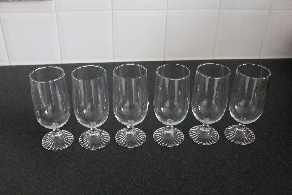 Bierglas, frisdrankglas, kristal glas jaren '70 // 6 stuks, Ophalen of Verzenden, Nieuw, Bierglas