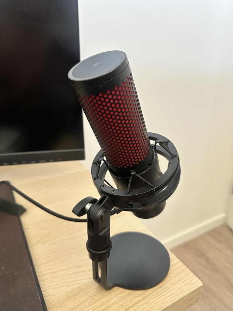 HyperX QuadCast 2 USB Microfoon + Doos Nieuwstaat, Ophalen, Zo goed als nieuw, Studiomicrofoon
