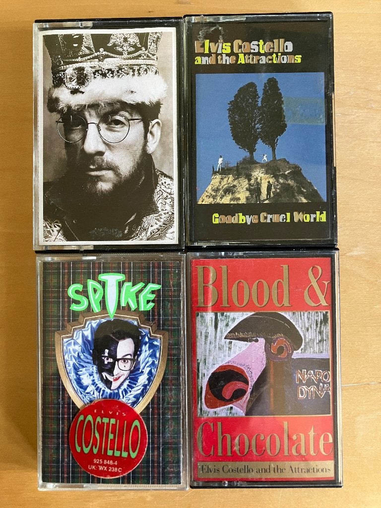 cassettebandjes Elvis Costello, 2 t/m 25 bandjes, Ophalen of Verzenden, Zo goed als nieuw, Origineel