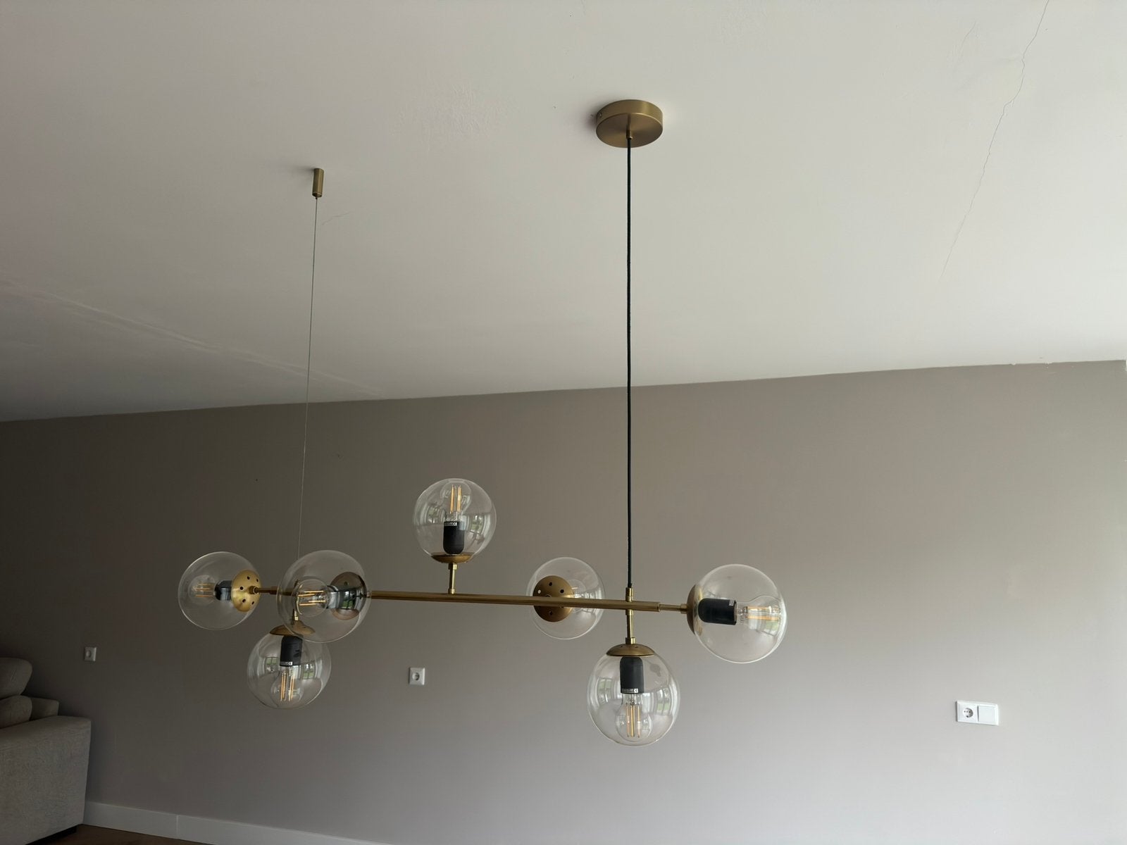 Mooie luxe hanglamp, moet weg ivm verhuizing., Ophalen, Zo goed als nieuw