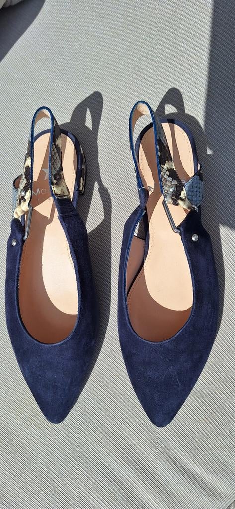 Nieuwe ongedragen leren Maripe schoenen in 39,5, Verzenden, Zwart, Nieuw, Ballerina's
