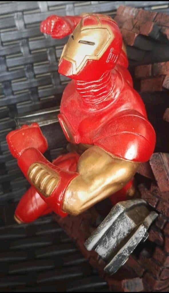 Zeldzaam Iron Man beeldje - 1996 Marvel Collectors Item, Verzenden, Zo goed als nieuw