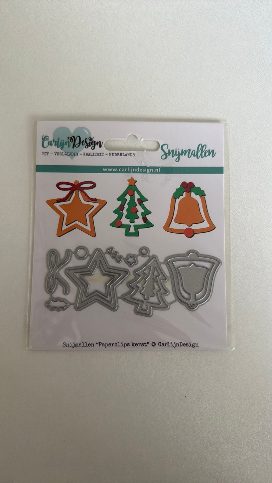 Carlijn design snijmal paperclips kerst, Ophalen of Verzenden, Zo goed als nieuw, Kerst, Pons of Mal