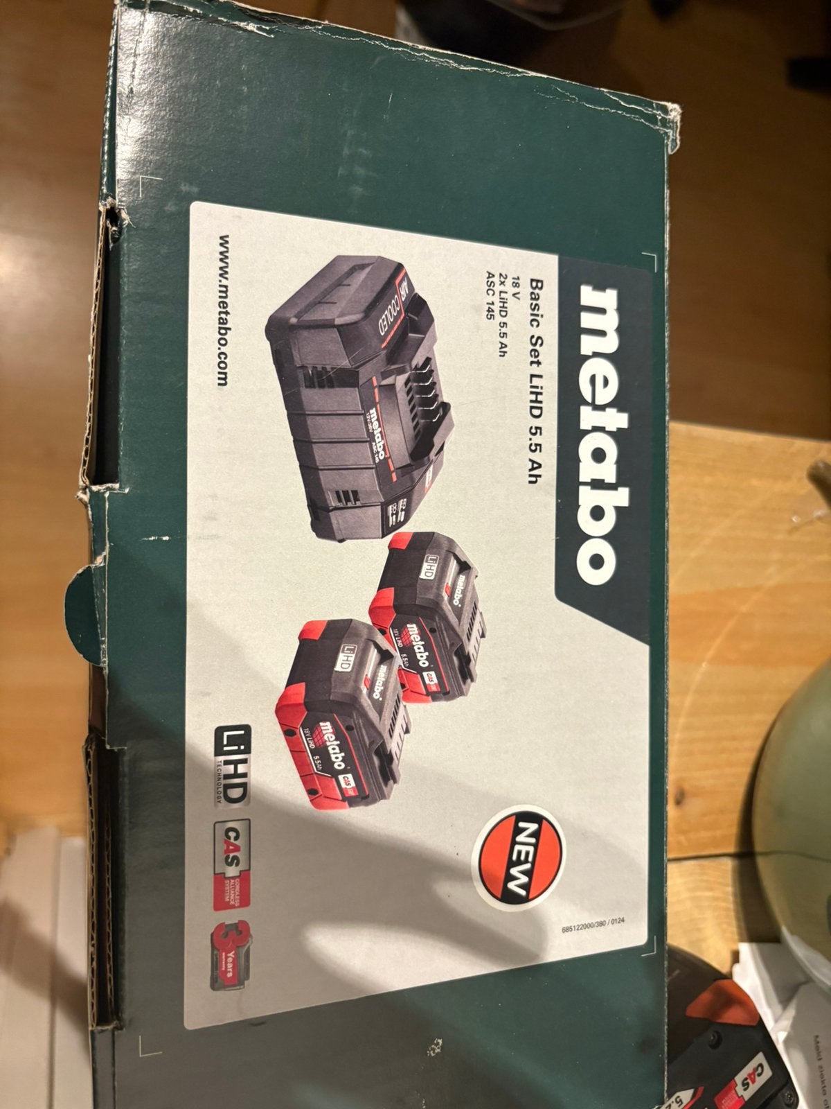 Nieuwe Metabo LiHD accuset 18V – 2 5,5Ah + ASC145-lader