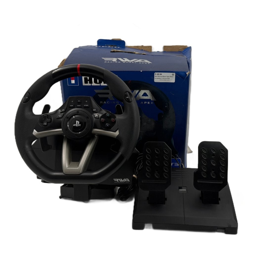 Hori Racing Wheel Apex Stuur en pedalen | PS3, PS4 en PC |, Dordrecht@usedproducts.nl, Toulonselaan 72, PlayStation 3, Ophalen of Verzenden