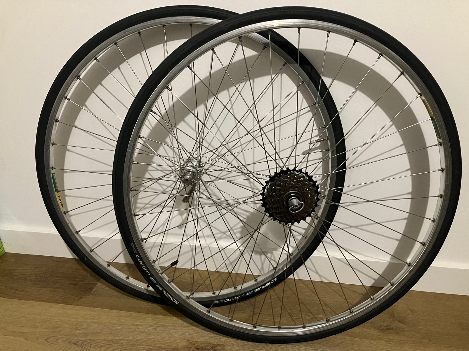 Mavic ma2 wielset/Dura-Ace naven en shimano freewheel, Verzenden, Zo goed als nieuw