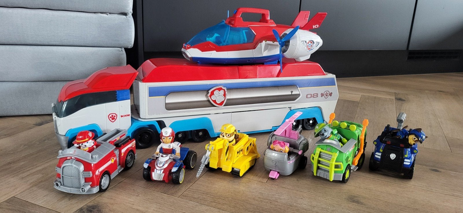 Paw Patroller incl Air Patroller + vele figuren, Kinderen en Baby's, Speelgoed | Actiefiguren, Ophalen