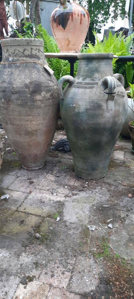 Grote antieke  olijfpotvoor tuin of decoratie, Antiek en Kunst, Ophalen