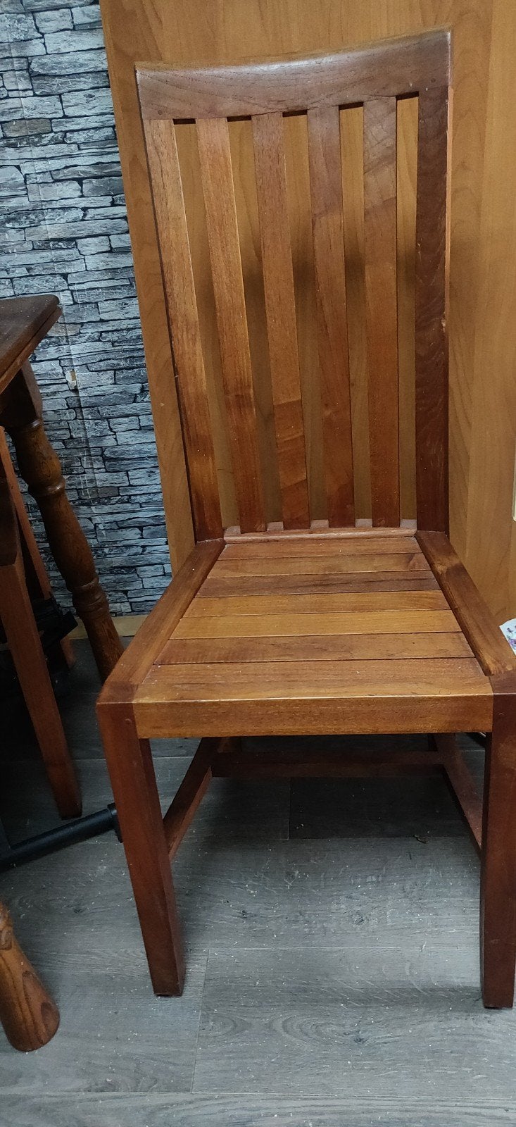 4 nette koloniale stoelen, Gebruikt, Bruin, Koloniaal, Ophalen of Verzenden