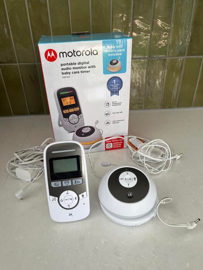Motorola MBP169 Digitale Babyfoon met Terugspreekfunctie, Kinderen en Baby's, Babyfoons, Ophalen of Verzenden, Zo goed als nieuw