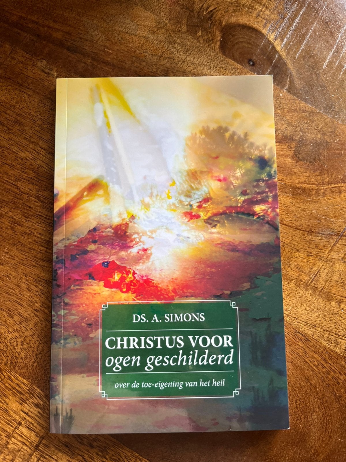 ds. A. Simons - Christus voor ogen geschilderd, Ophalen of Verzenden, Zo goed als nieuw