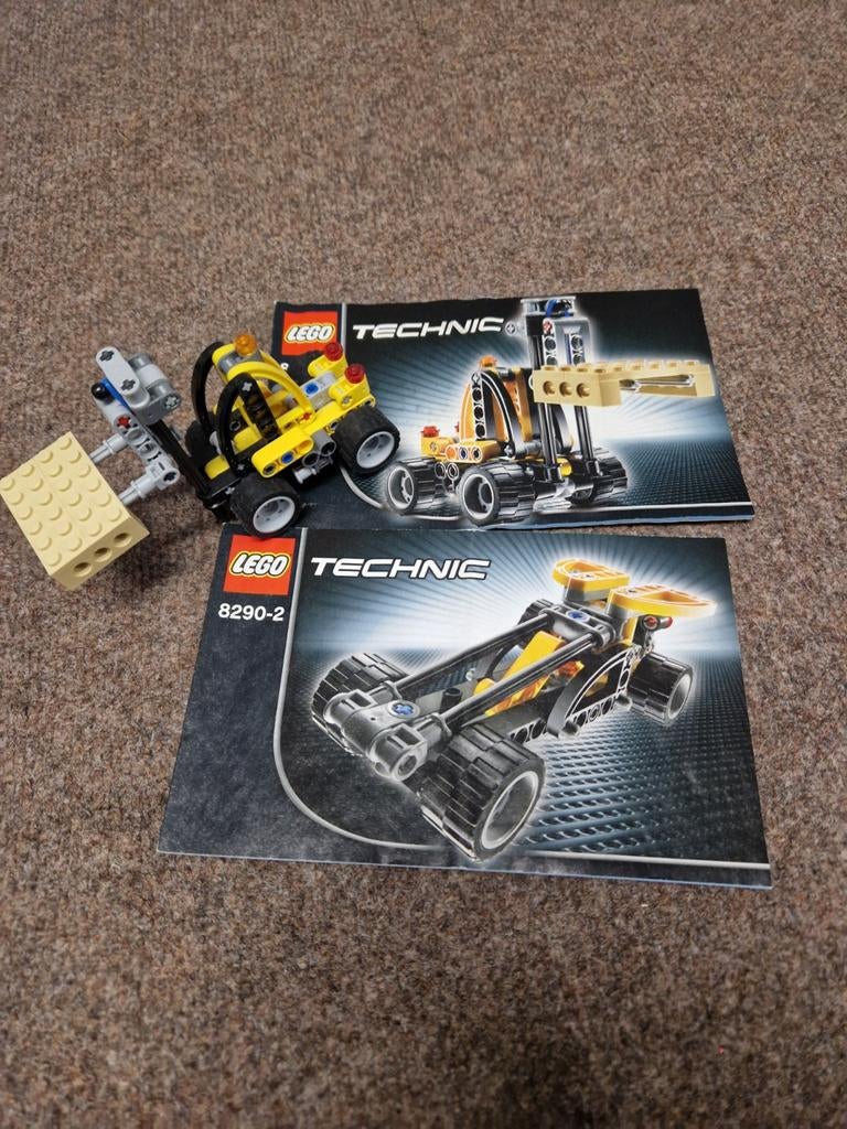 LEGO Technic Heftruck 8290 - Compleet met instructies, Gebruikt, Lego, Compleet, Ophalen of Verzenden