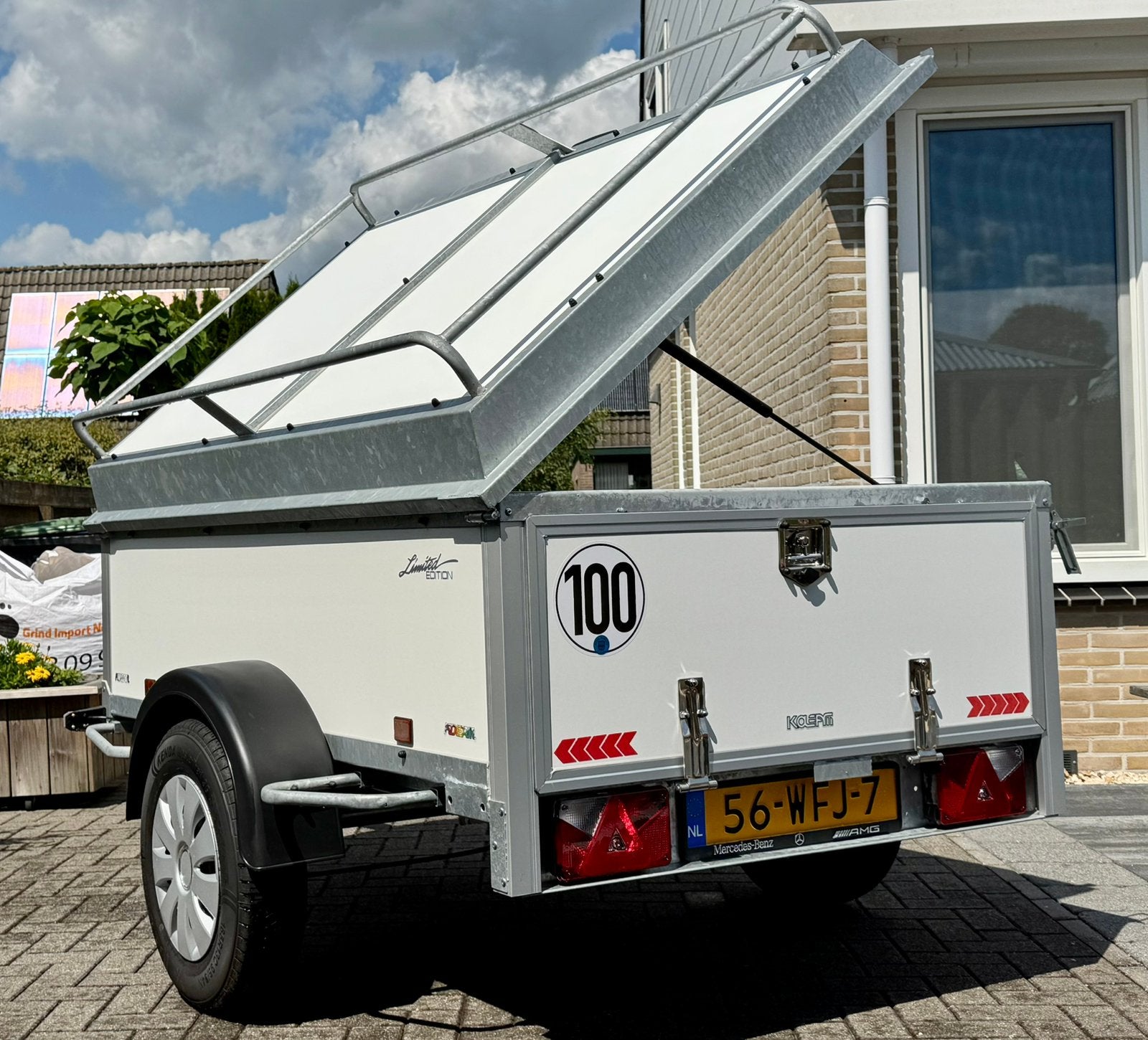 Power-Trailer Bagagewagen, Z.G.A.N., Tempo100, geremd., Ophalen, Zo goed als nieuw
