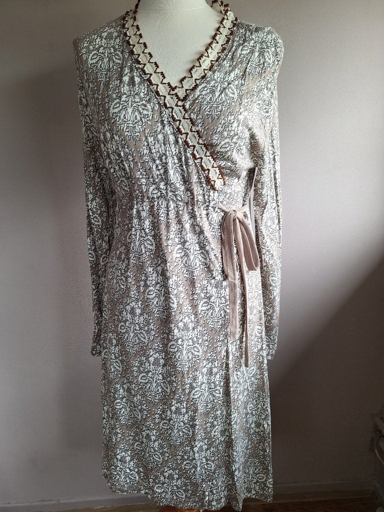 Lange zachte boho stretch jurk print van Ringella, maat S/M, Ophalen of Verzenden, Zo goed als nieuw, Ringella, Maat 36 (S)