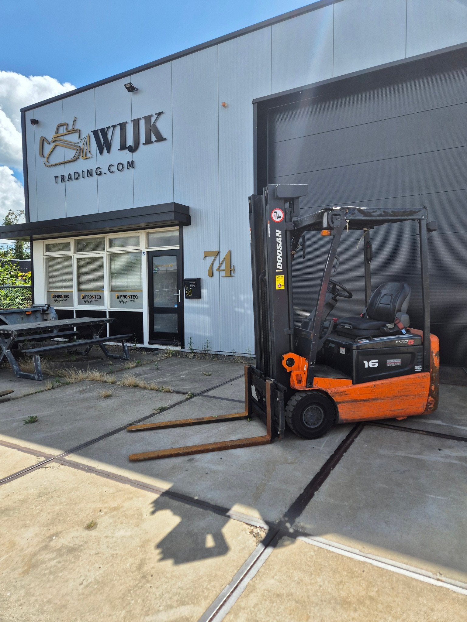 2017 Doosan 1600kg triplex sideshift, 1000 tot 2000 kg, Elektrisch, Heftruck, Doosan