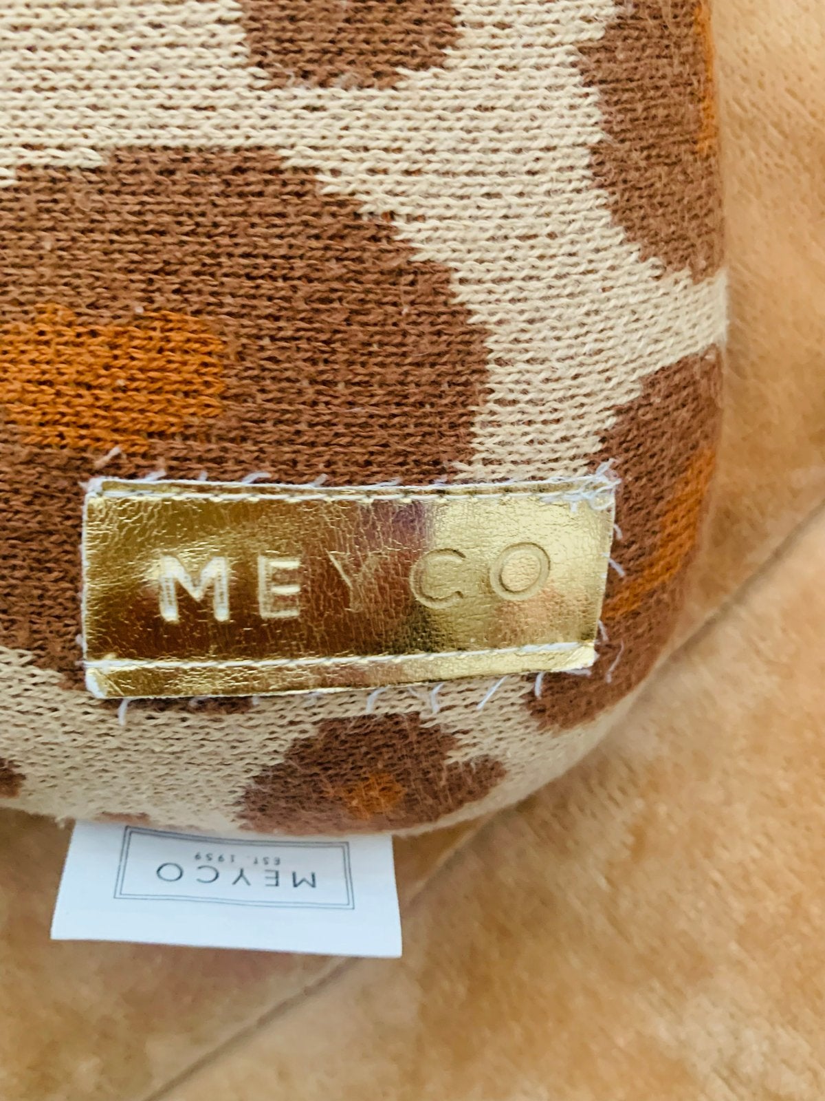 Meyco boxkleed - velvet beige & luipaard print, Ophalen of Verzenden, Zo goed als nieuw