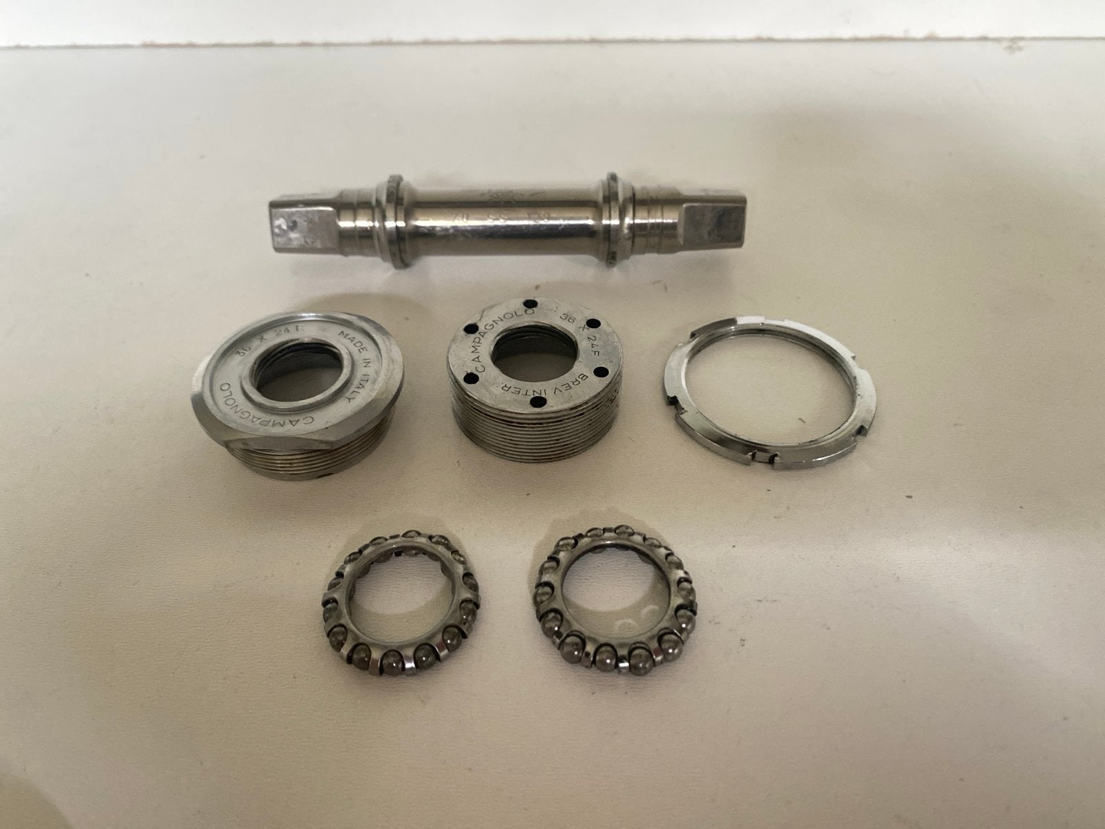 Campagnolo Bracket titanium vintage, Crankstel of Pedalen, Gebruikt, Staal, Ophalen of Verzenden