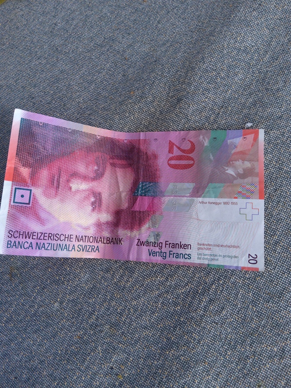 20 Zwitserse Frank biljet - verzamelobject, Postzegels en Munten, Bankbiljetten | Europa | Eurobiljetten, Ophalen of Verzenden