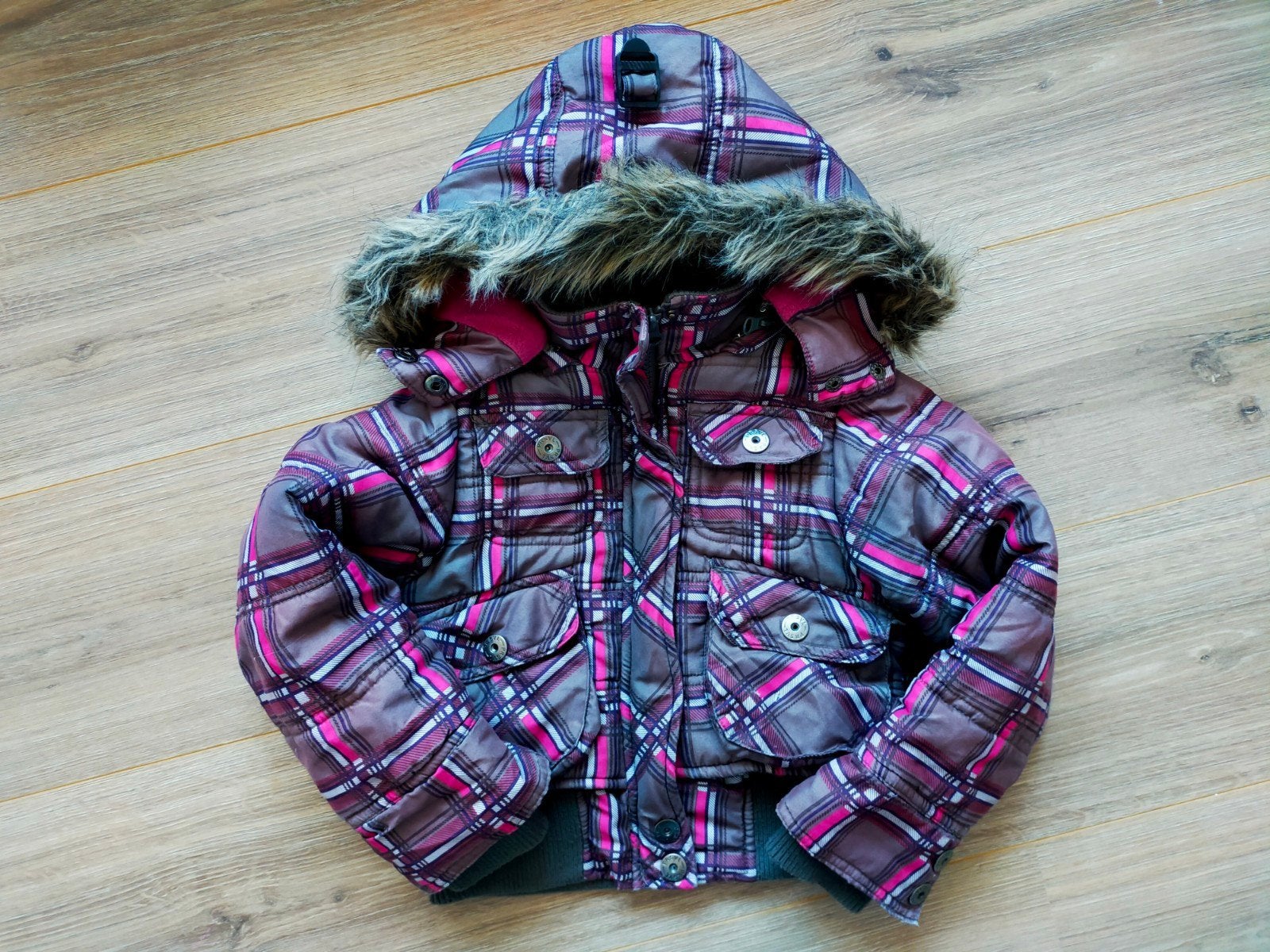 Izgs! Stoer kort winterjasje van Persival! Mt 104/110, Kinderen en Baby's, Kinderkleding | Maat 104, Persival, Gebruikt, Meisje