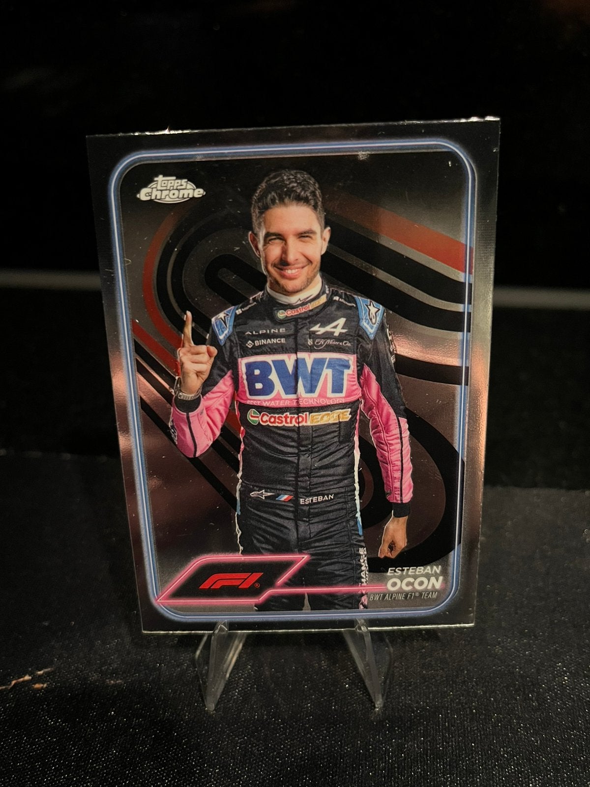 Topps Chrome F1 Esteban Ocon, Hobby en Vrije tijd, Ophalen of Verzenden, Zo goed als nieuw