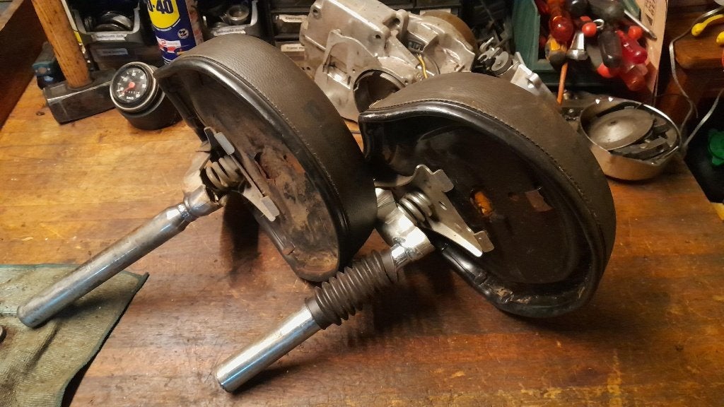 2 x origineel Puch P1 zadel, Ophalen, Gebruikt, Zadel