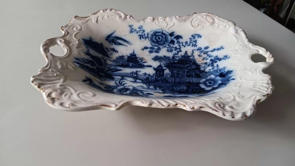 De T-Rathbone & Co. T. Pottery Burmese Centerpiece Tray, Ophalen of Verzenden