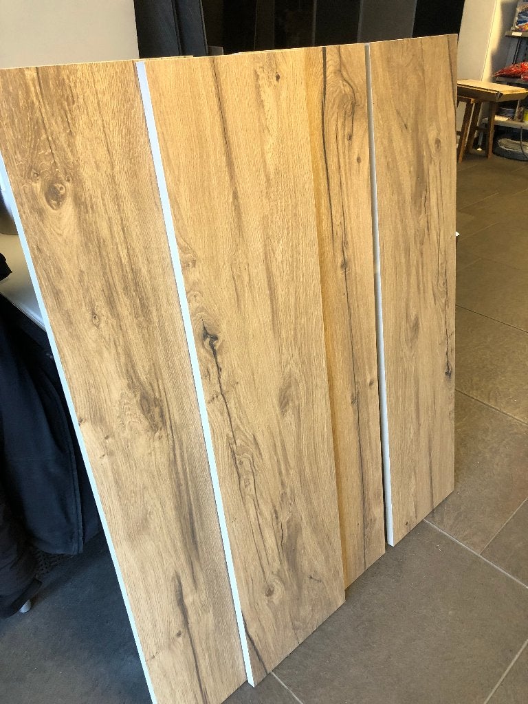 keramische terrastegels houtlook 120x30x2 cm Lagom Gold