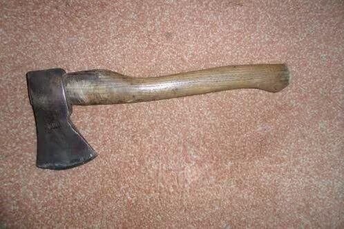 Bijl (hand) - Lengte 34cm - Bodemprijs: €15,00, Tuin en Terras, Ophalen, Gebruikt, Bijl