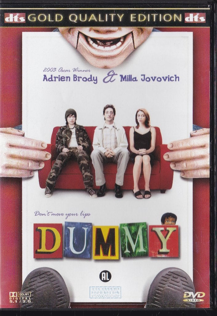 Dummy ֎ 2002, Adrien Brody, Milla Jovovich, Alle leeftijden, Ophalen of Verzenden, Gebruikt, Romantische komedie