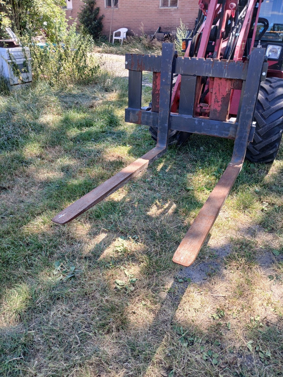 palletvorken 120 cm lengte  schaffer kokeraansluiti g, Zakelijke goederen, Ophalen