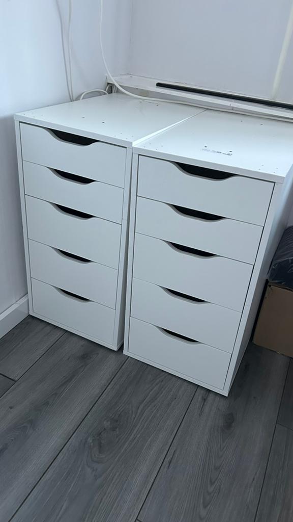 2 Alex lade kastjes Ikea, Huis en Inrichting, Ophalen, 5 laden of meer, Zo goed als nieuw, Minder dan 100 cm