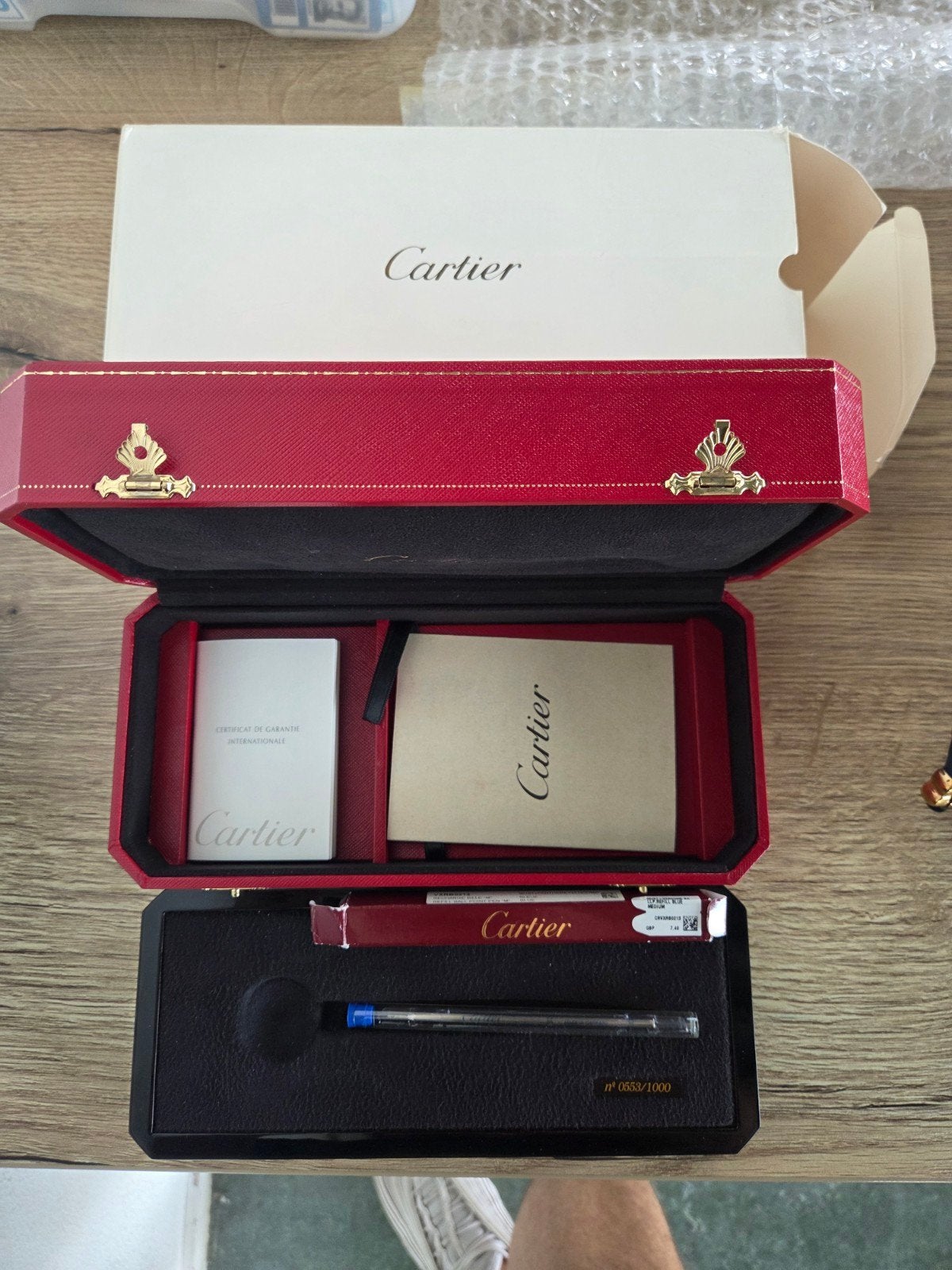 cartier doos leeg pen, Ophalen, Zo goed als nieuw, Balpen, Overige merken