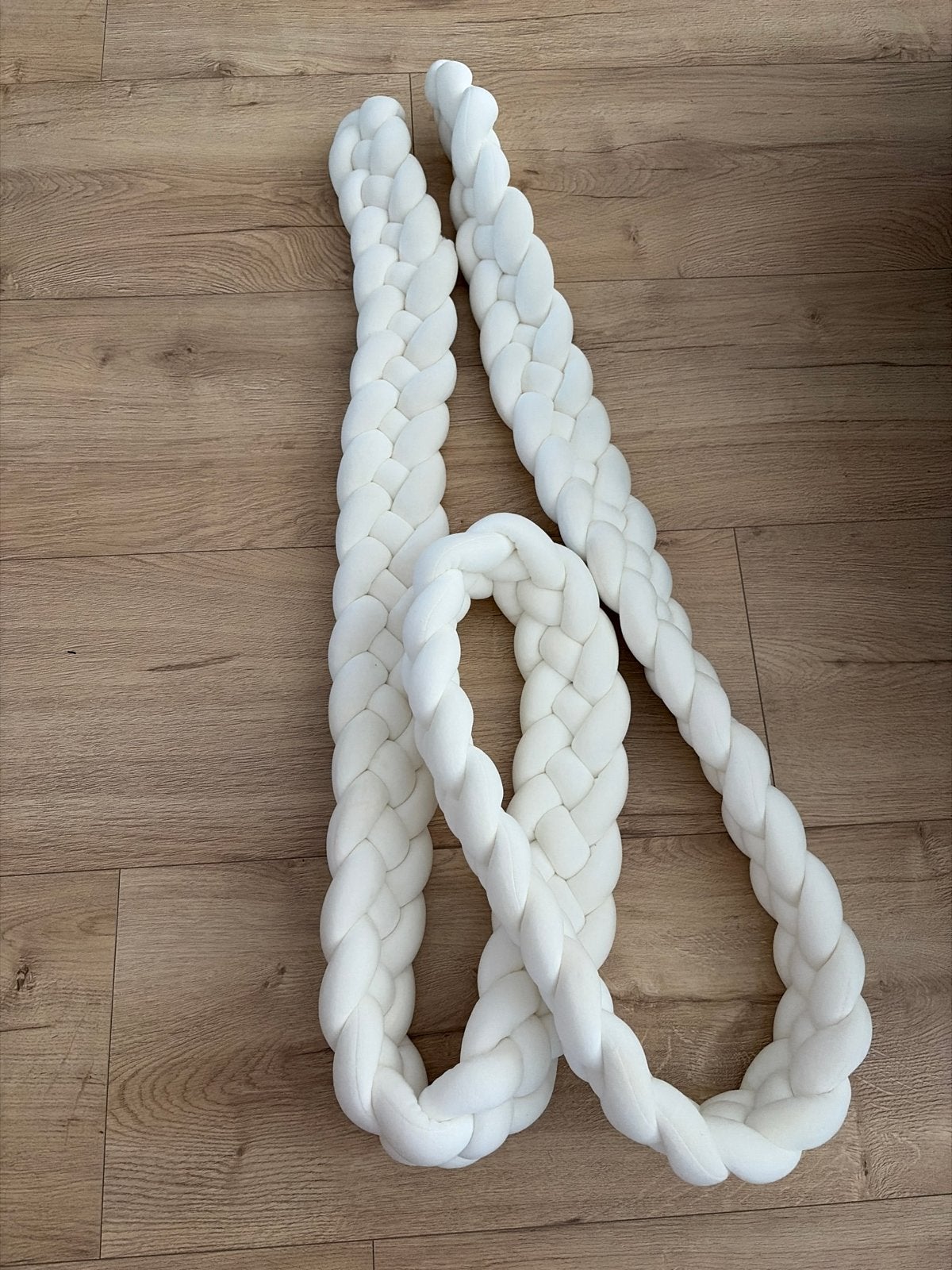 Gevlochten bedomrander voor peuter- of eenpersoonsbed, Ophalen, Zo goed als nieuw, 180 cm of meer, Minder dan 70 cm