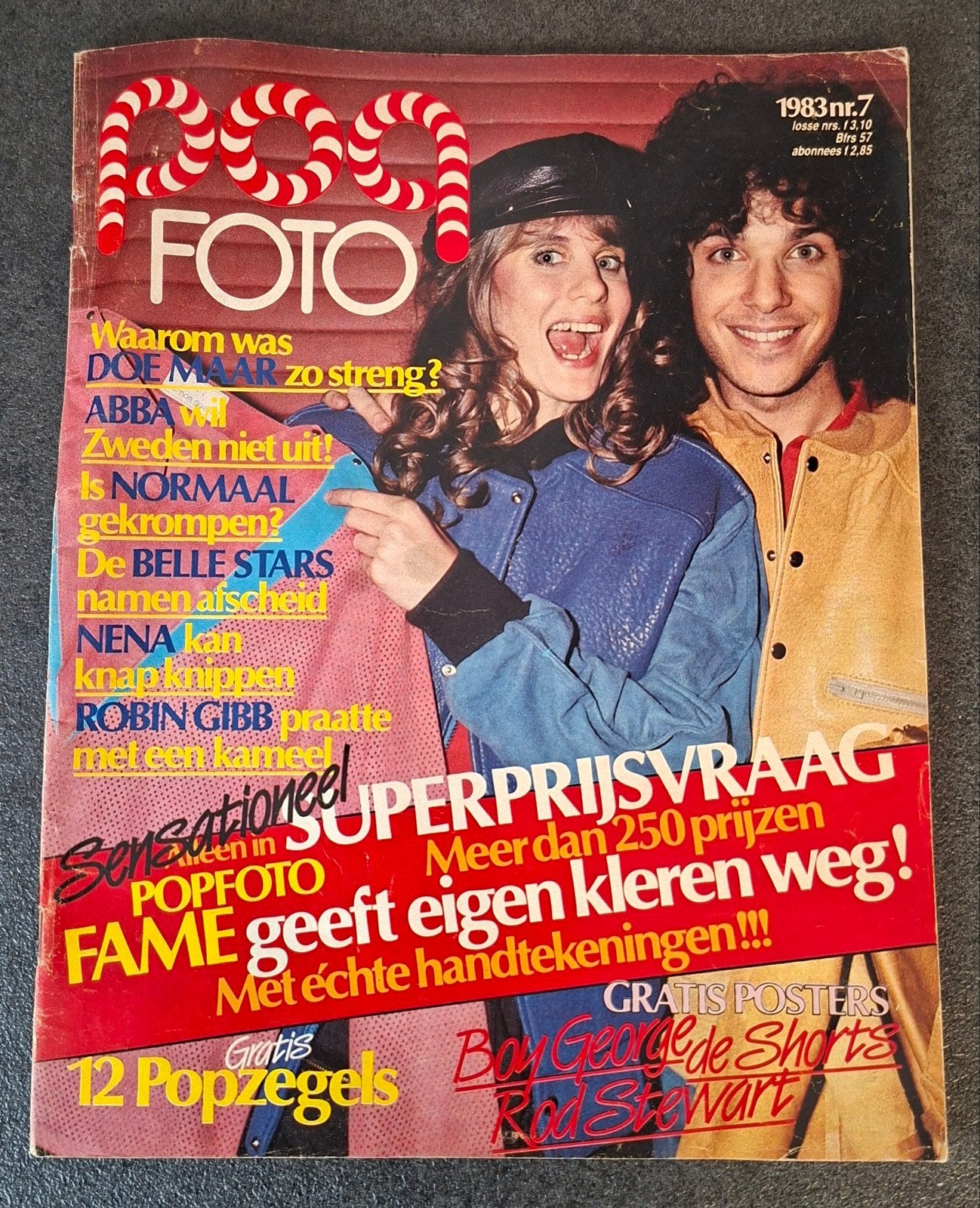 Popfoto (Maandblad) nr 7 Juli 1983 Compleet (Vintage), Ophalen of Verzenden, 1980 tot heden, Tijdschrift
