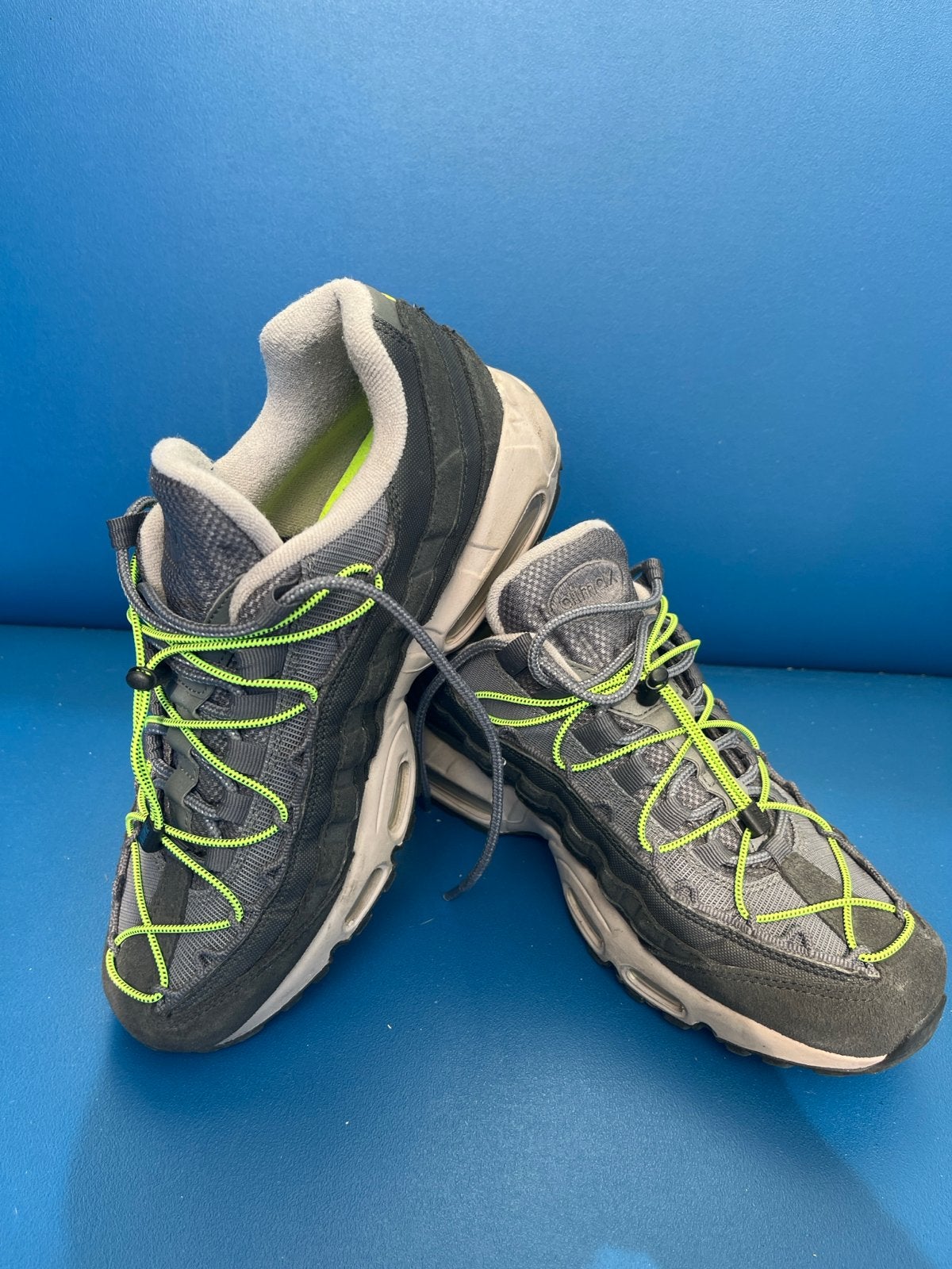 Nike Air Max 95 Sneakers - Grijs met Neon Groen 42, Ophalen of Verzenden, Zo goed als nieuw, Overige typen, Nike