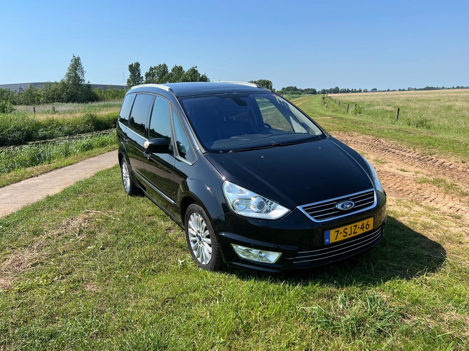 Ford Galaxy 1.6 16V 118KW Ecoboost 2013 Zwart, Auto's, Voorwielaandrijving, 1596 cc, 4 cilinders, 7 stoelen