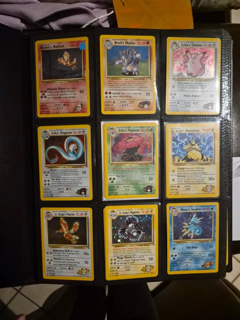 Gym Heroes complete set 132/132, Ophalen of Verzenden, Gebruikt, Meerdere kaarten, Foil