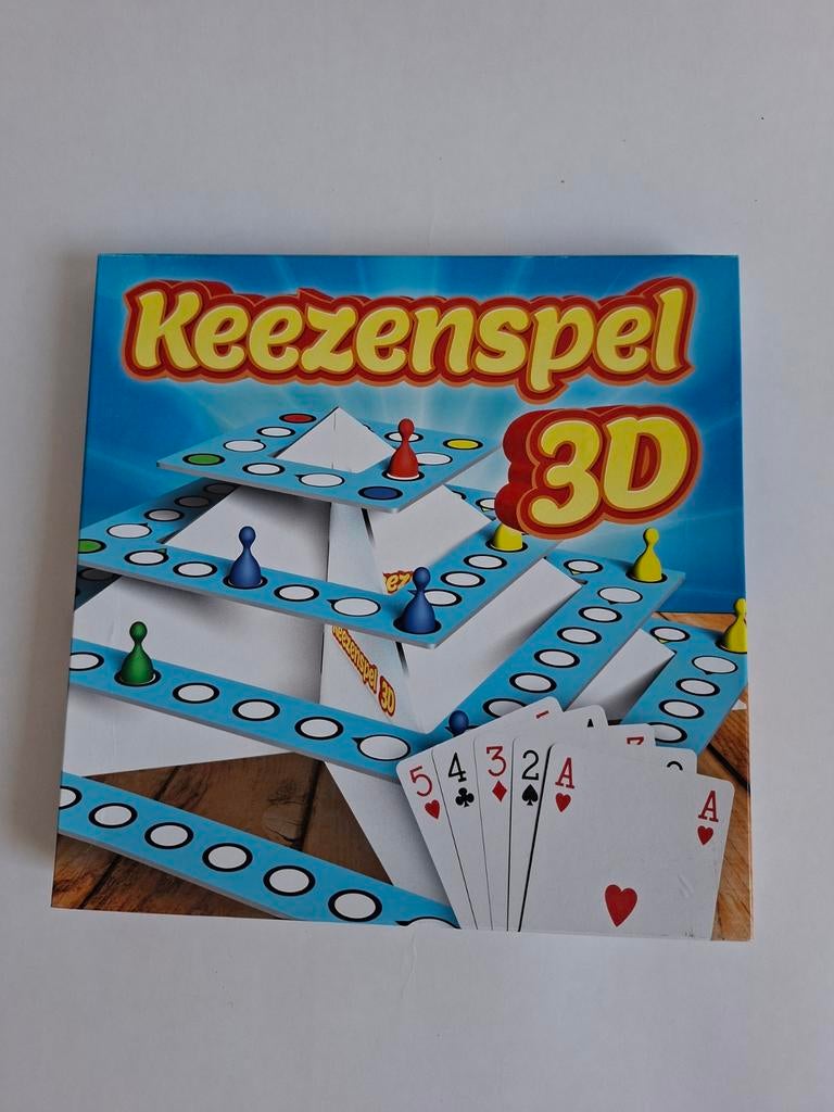 Keezenspel 3D Bordspel, Hobby en Vrije tijd, Gezelschapsspellen | Bordspellen, Drie of vier spelers, Ophalen of Verzenden, Zo goed als nieuw