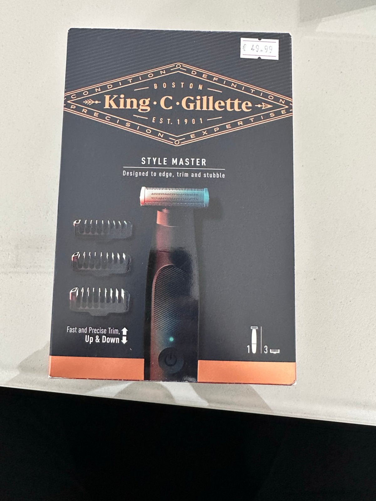 King C. Gillette Style Master Scheerapparaat Nieuw, Ophalen of Verzenden, Nieuw, Scheren en Epileren