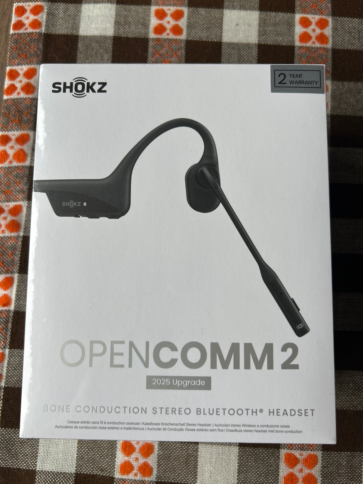 Shokz OpenComm 2 Bone Conduction Headset - Nieuw, Bluetooth, Bone conduction, Nieuw, Ophalen of Verzenden