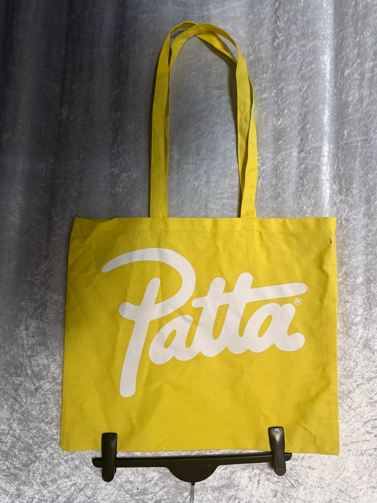 Patta tote bag - Gele stoffen tas met wit logo NIEUW, Ophalen of Verzenden, Nieuw, Geel, Shopper
