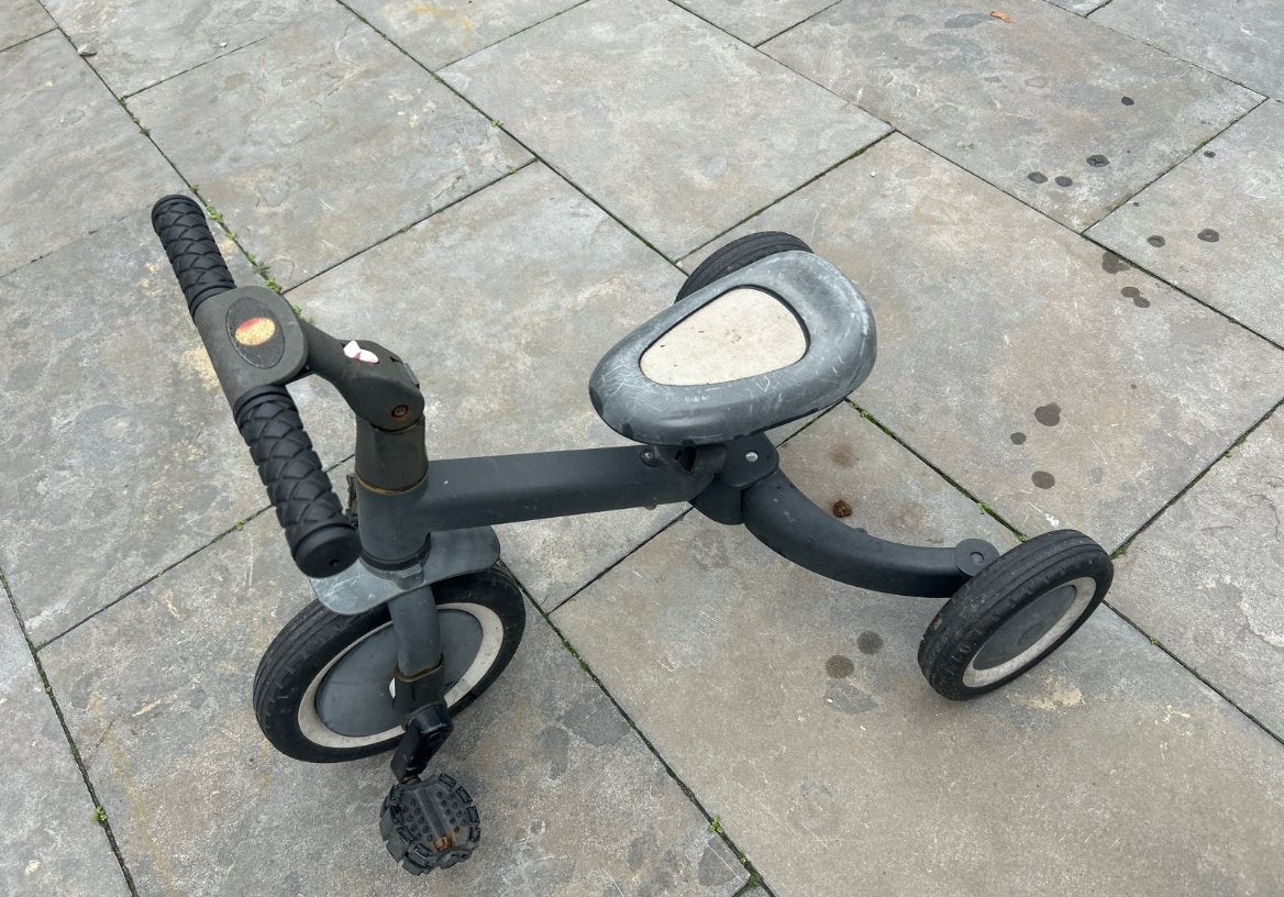 Compacte driewieler/loopfiets voor kinderen, Ophalen, Gebruikt, Terugtraprem, Verstelbare zitting