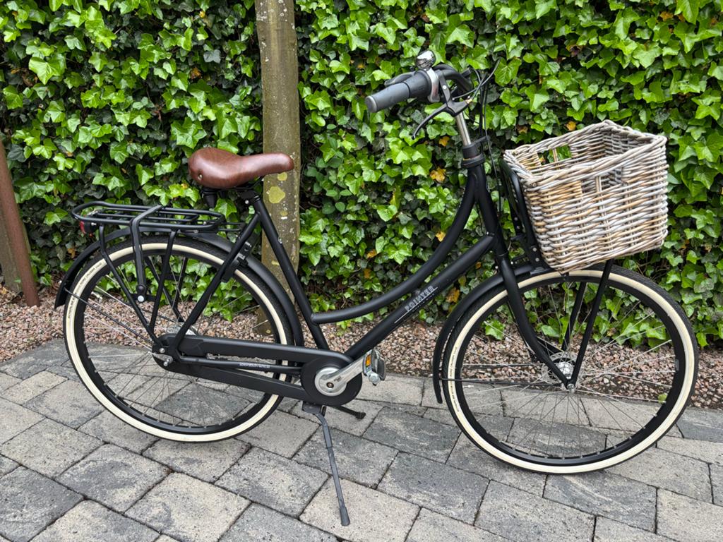 Transportfiets met mand, Velgrem, Versnellingen, Zo goed als nieuw, 50 tot 53 cm