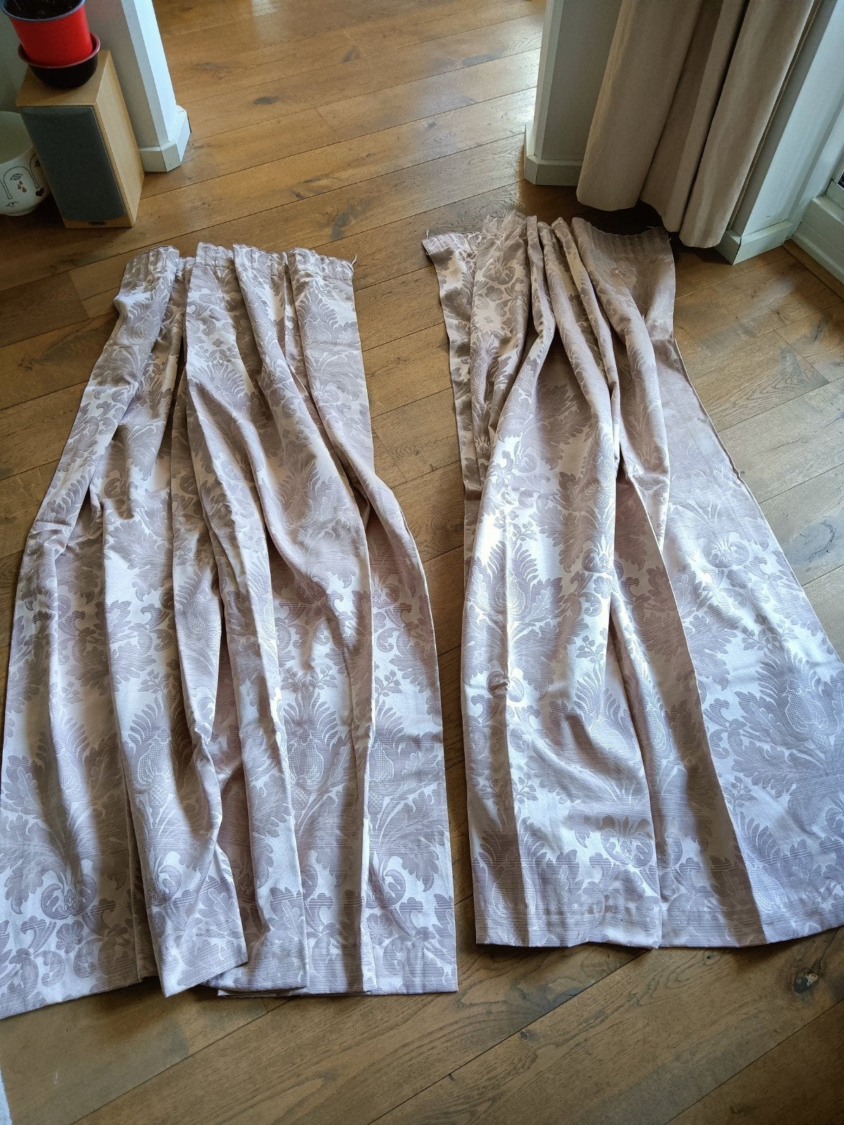 2x roze gordijnen 165x160cm, Overige merken, Nieuw, 165 cm, Ophalen of Verzenden