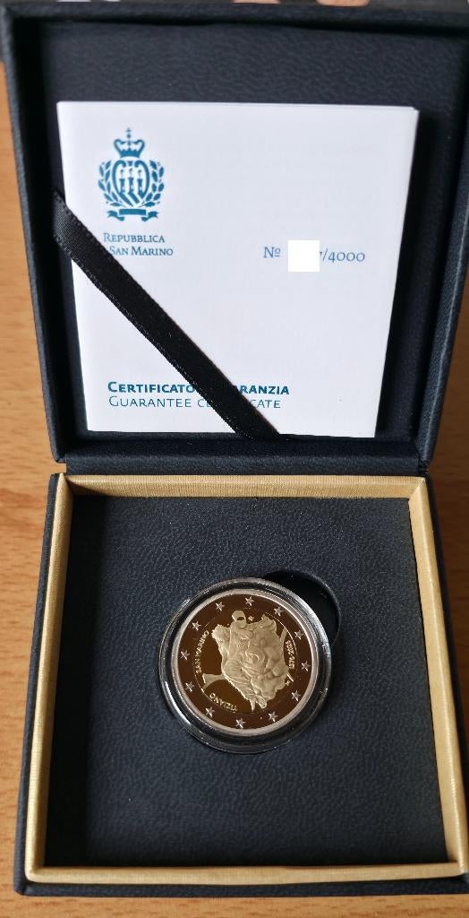 San Marino 2026 - Tiziano - 2 euro - Reverse proof, Postzegels en Munten, Munten | Europa | Euromunten, Setje, 2 euro, San Marino